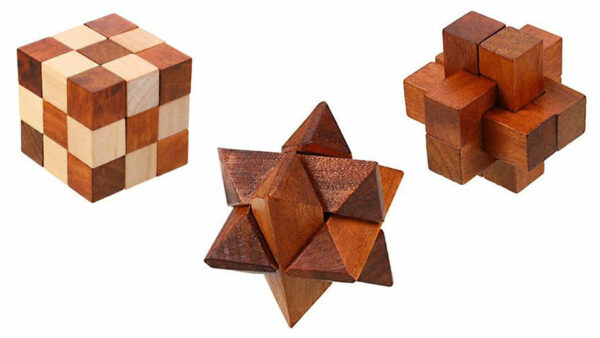 Handcrafted Wooden Puzzles With Box